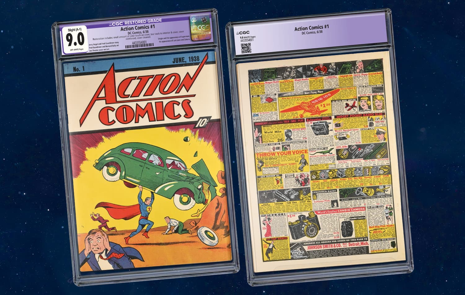 CGC-certified Action Comics #1 Realizes more than $1 million at NYCC