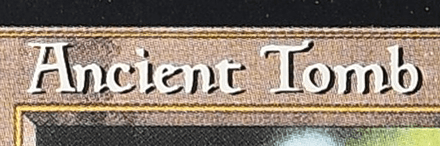 Ancient Tomb Close Up Text Counterfeit