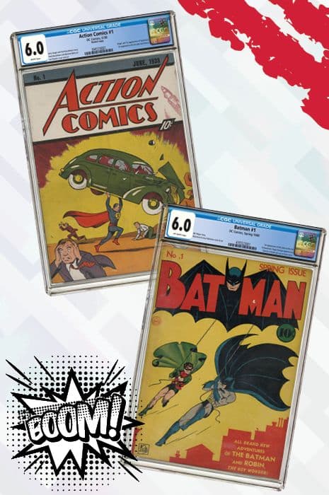 PR26-1179 AC & Batman Comic Portrait