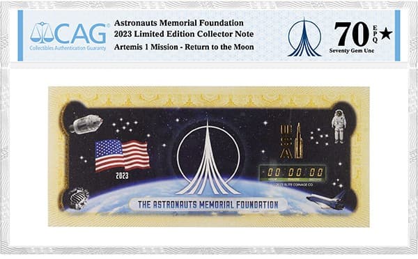 2023_AstronautsMemorialFoundation_LimitedEdColletorNote_Artemis1Mission-ReturnToTheMoon_1958927-001_tb20230517144000580.jpg